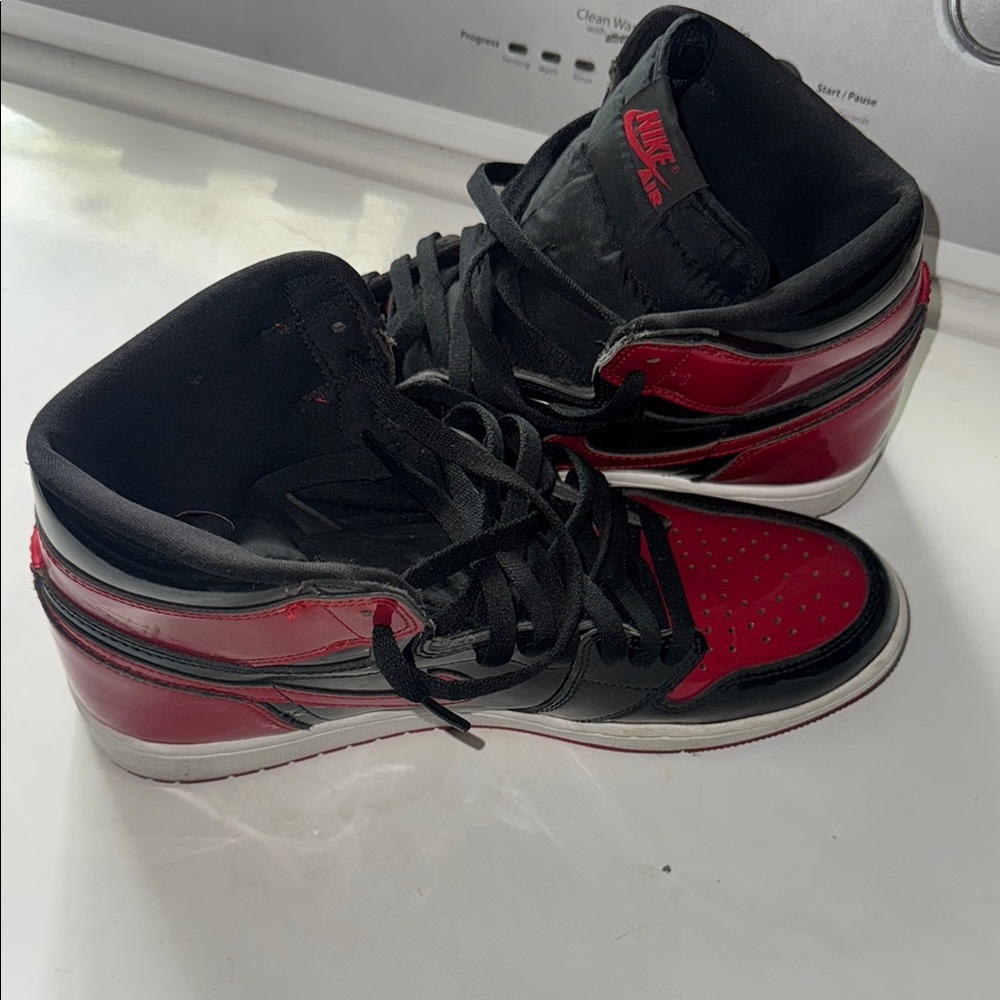 Nike Air Jordan High-Top Sneakers - Red and Black